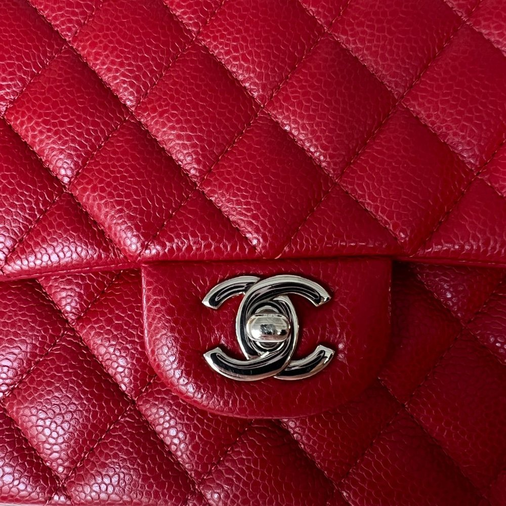 Chanel Red Double Flap Bag - Picture 4 of 9